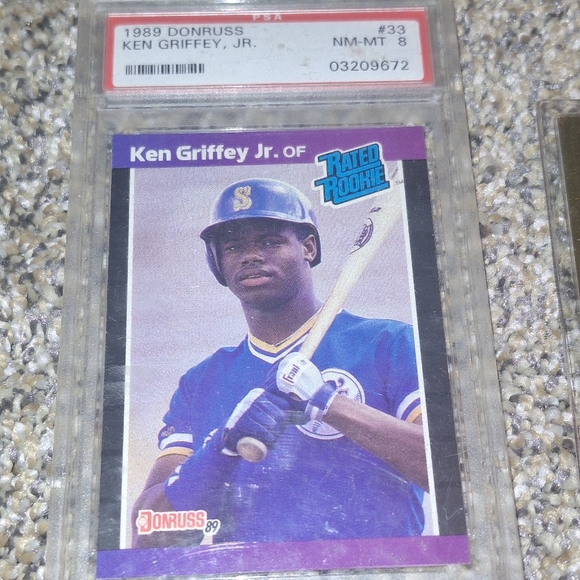 2 Popular Baseball Cards Graded Ken Griffy Jr. & Gold Plated Babe Ruth Cards - Picture 5 of 6